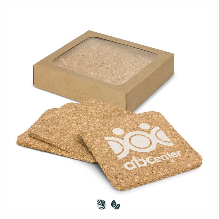 Picture of Oakridge Cork Coaster Square - Set of 4