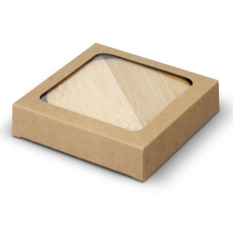 Picture of Bamboo Bottle Opener Coaster - Set of 2 - Round