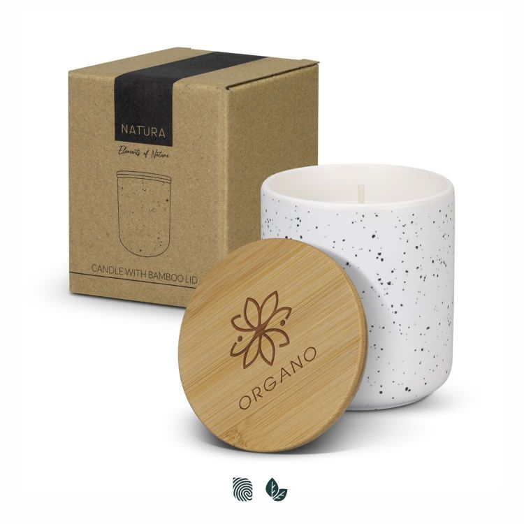 Picture of NATURA Candle with Bamboo Lid