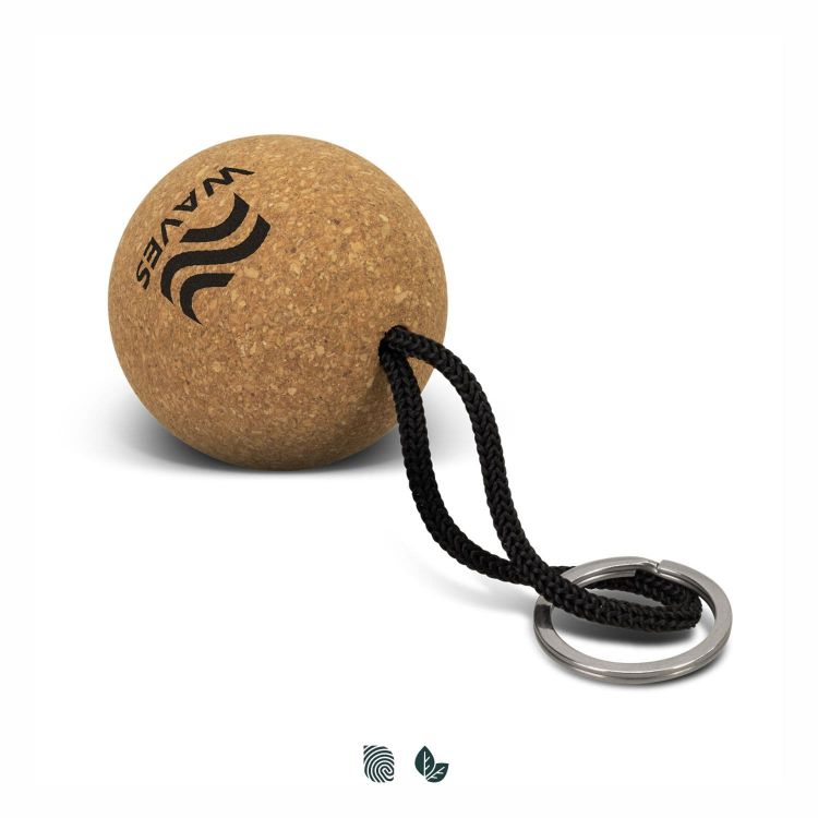 Picture of Cork Floating Key Ring - Round