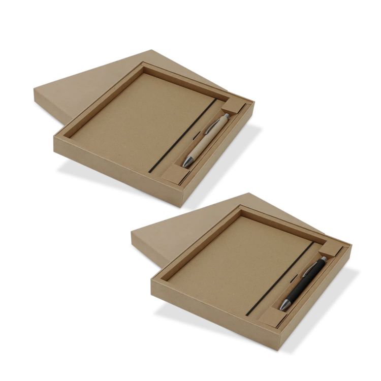 Picture of Kraft Notebook and Pen Gift Set
