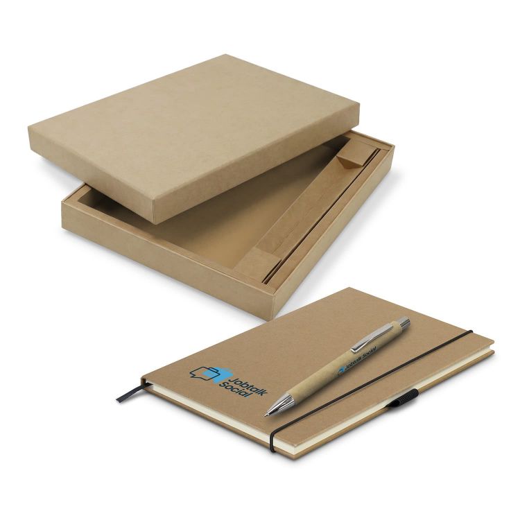 Picture of Kraft Notebook and Pen Gift Set