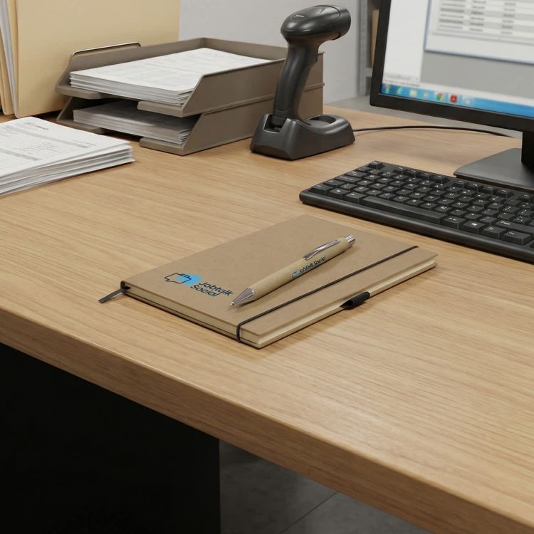 Picture of Kraft Notebook and Pen Gift Set