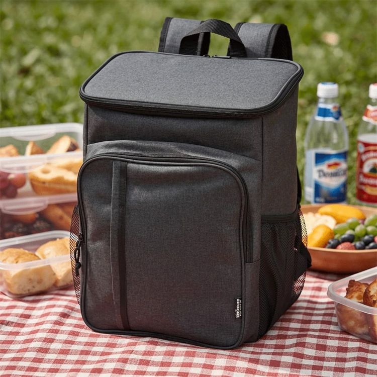 Picture of Tundra GRS RPET Picnic Cooler Backpack w/ Cutlery Set 20L