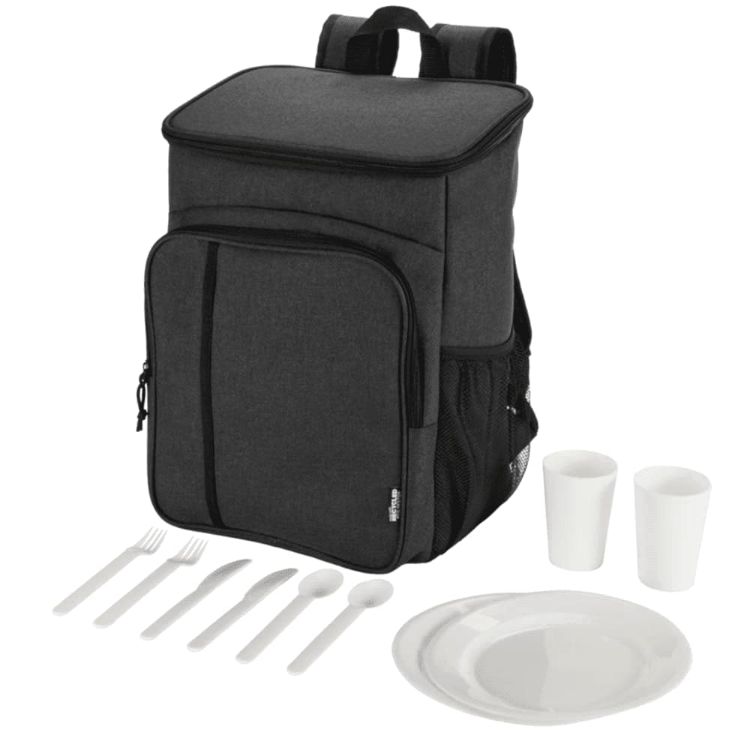 Picture of Tundra GRS RPET Picnic Cooler Backpack w/ Cutlery Set 20L