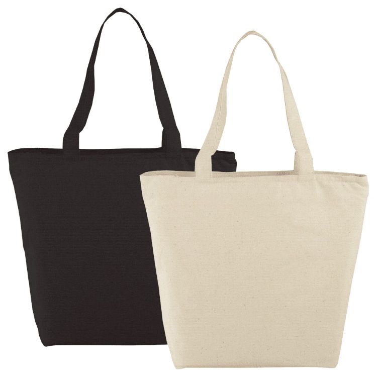 Picture of Cotton Maine Zippered Tote 15L