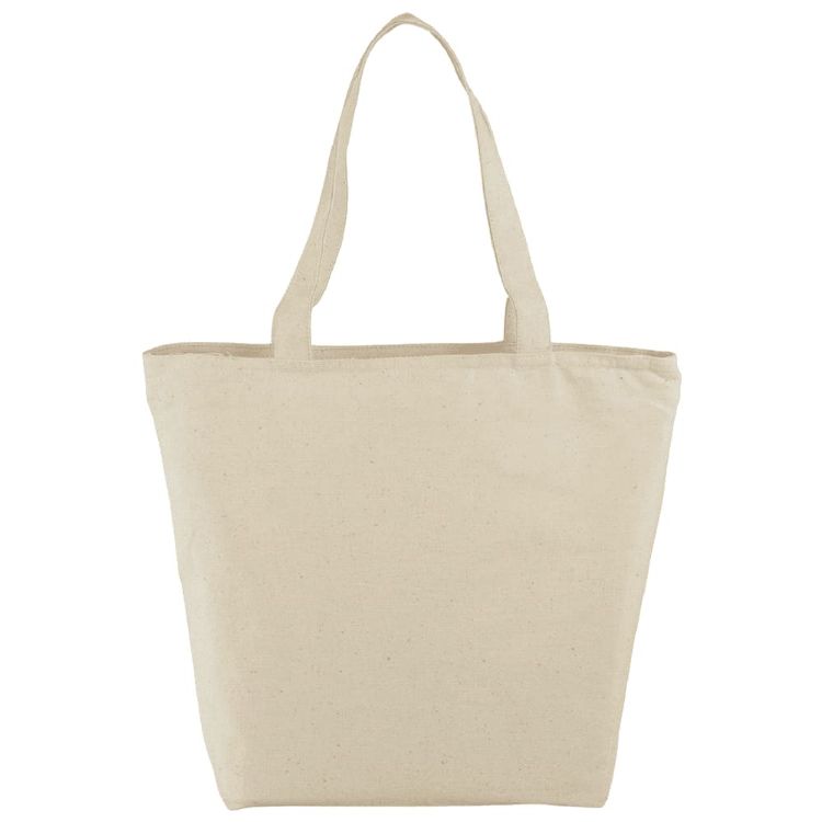 Picture of Cotton Maine Zippered Tote 15L