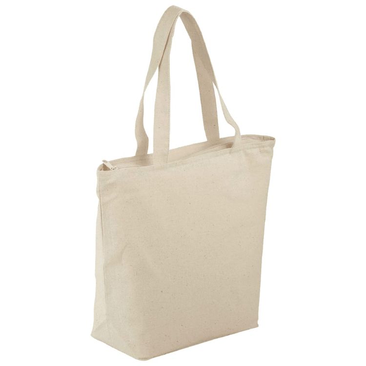 Picture of Cotton Maine Zippered Tote 15L