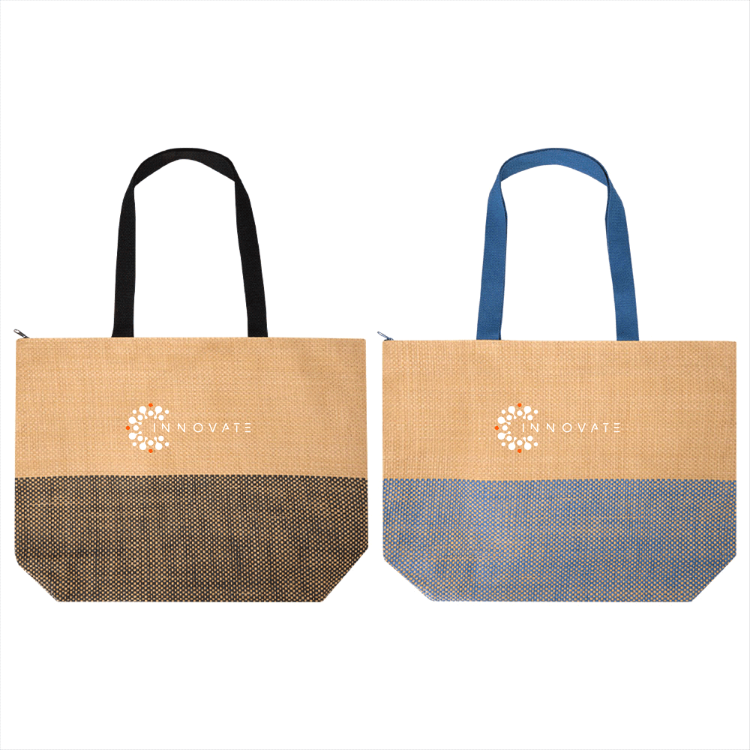 Picture of Paper Straw Large Zipped Tote - 21L