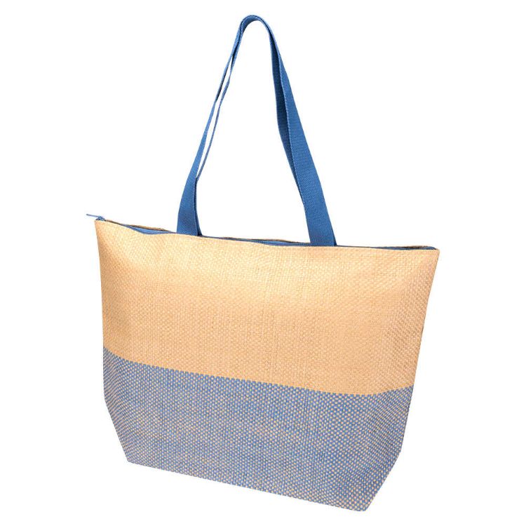 Picture of Paper Straw Large Zipped Tote - 21L