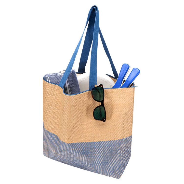 Picture of Paper Straw Large Zipped Tote - 21L