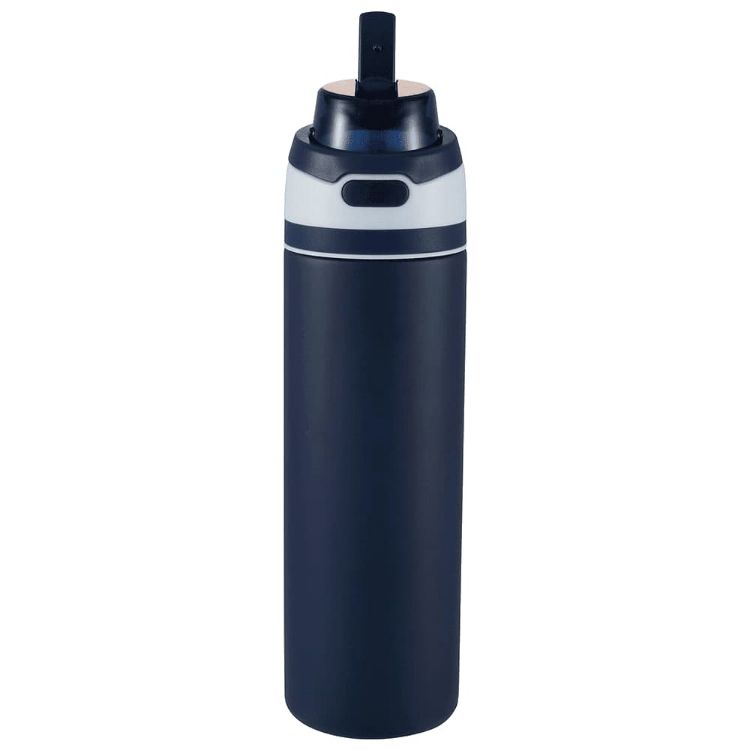 Picture of Elvin 900ml Recycled Stainless Flip Straw Bottle