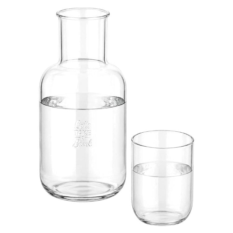 Picture of Amelie Glass Carafe & Cup Set 850ml