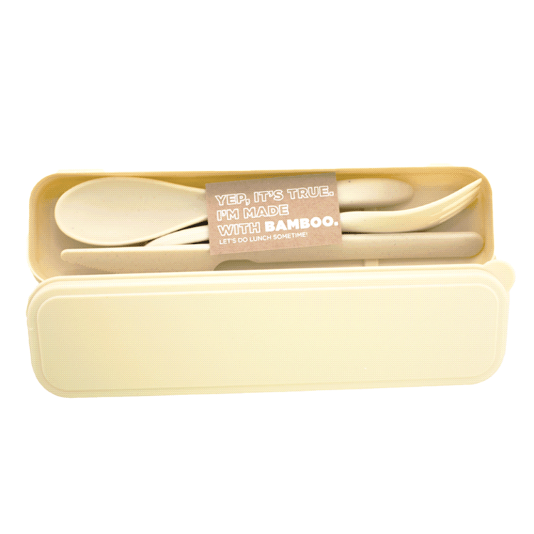 Picture of Bamboo Fibre Cutlery Set