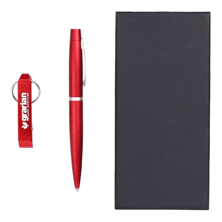 Picture of Chicago Pen & Bottle Opener Keyring Gift Set