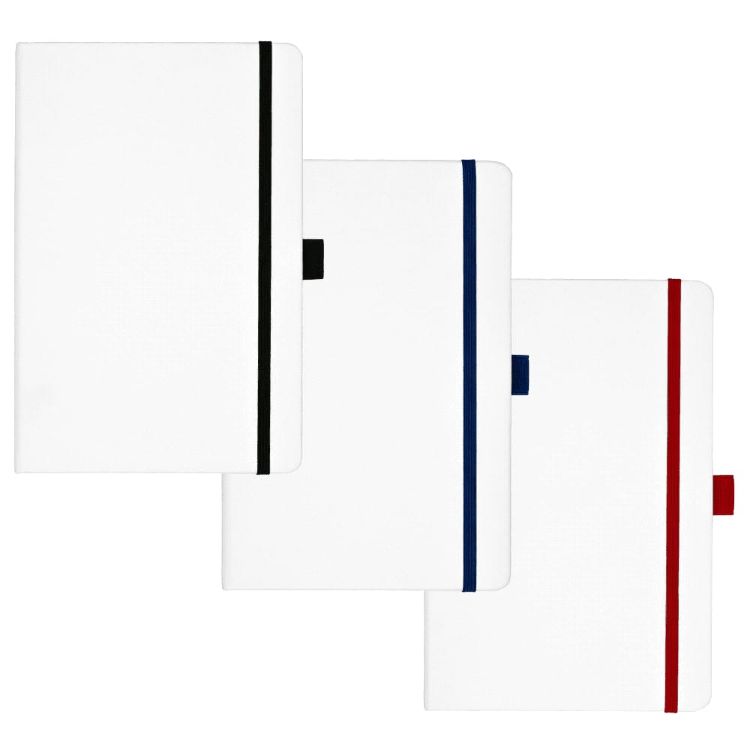Picture of Nova White Bound JournalBook w/ Coloured Accents