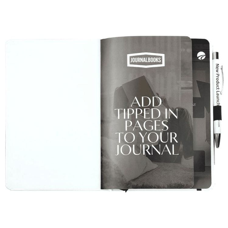 Picture of Nova White Bound JournalBook w/ Coloured Accents