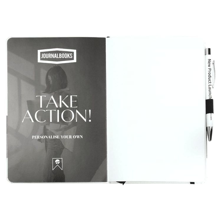 Picture of Nova White Bound JournalBook w/ Coloured Accents