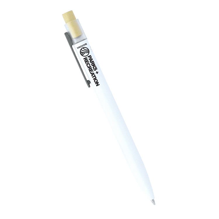 Picture of Recycled Aluminium Pen w/ Bamboo Clicker