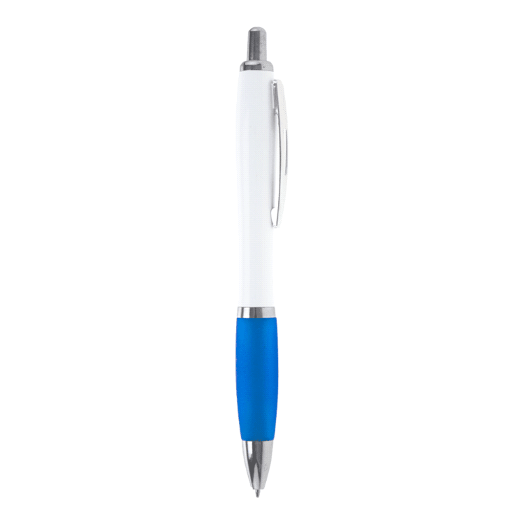 Picture of Nash Ballpoint Pen w/ White Barrel & Coloured Grip