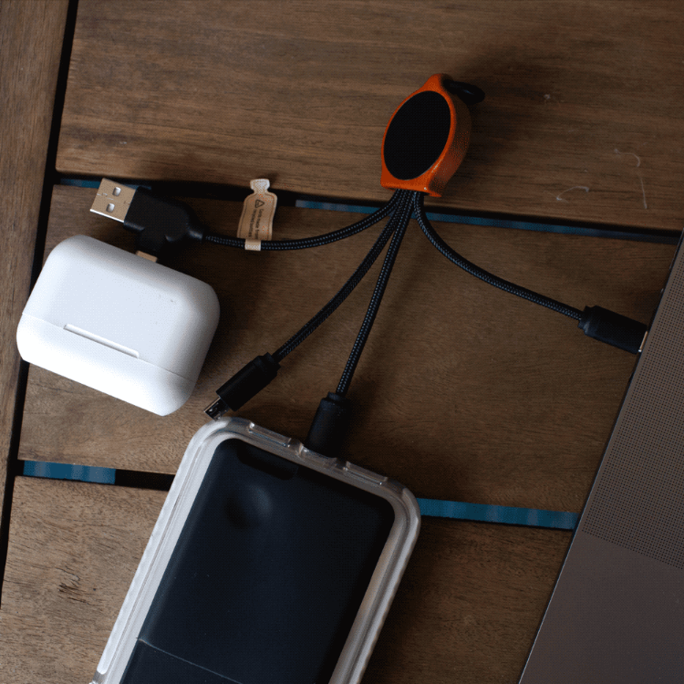 Picture of Bamboo Charging w/ RPET Cables