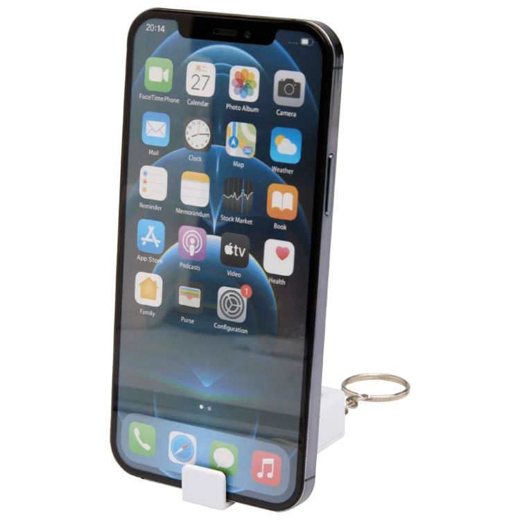 Picture of Aggia Recycled Plastic Phone Stand w/ Fidget Toy