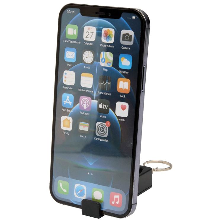 Picture of Aggia Recycled Plastic Phone Stand w/ Fidget Toy