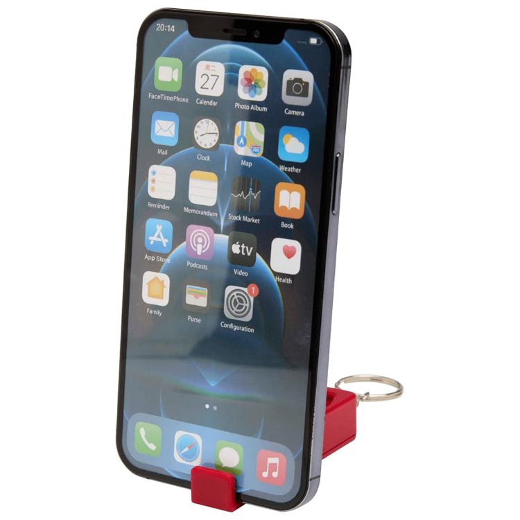 Picture of Aggia Recycled Plastic Phone Stand w/ Fidget Toy