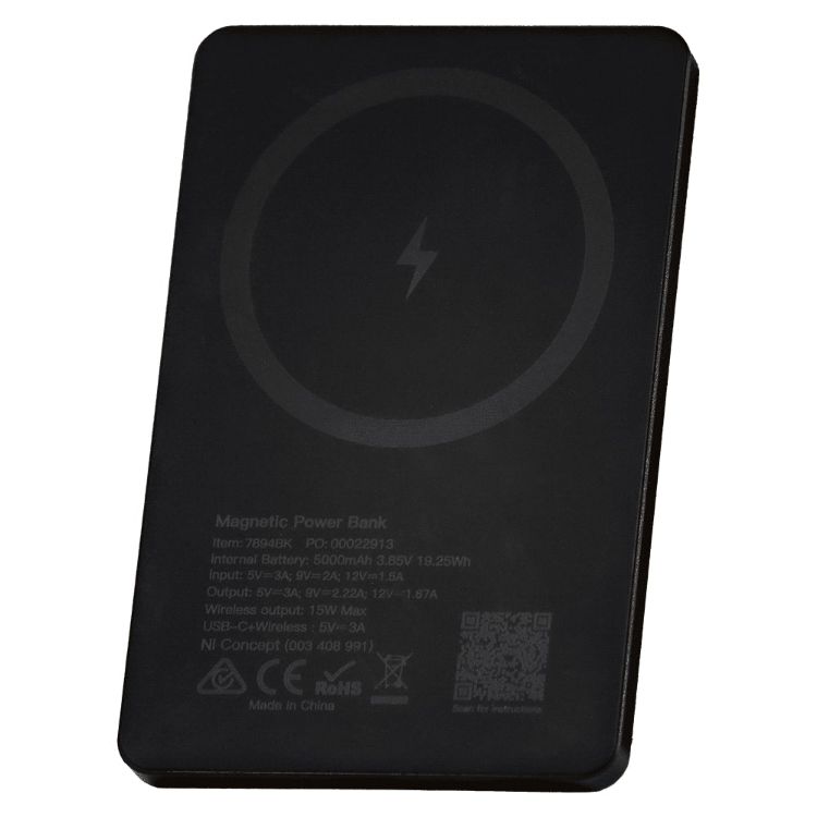 Picture of Slim Metal Magnetic Power Bank 5000 mAh