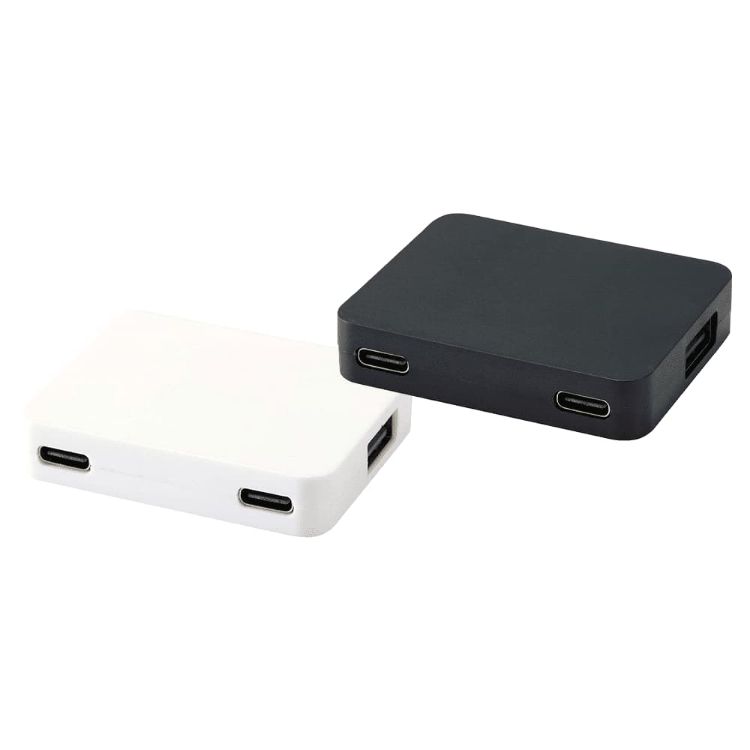 Picture of Gaia 4-Port USB Hub w/  USB-A & Type-C Output & Dual Input