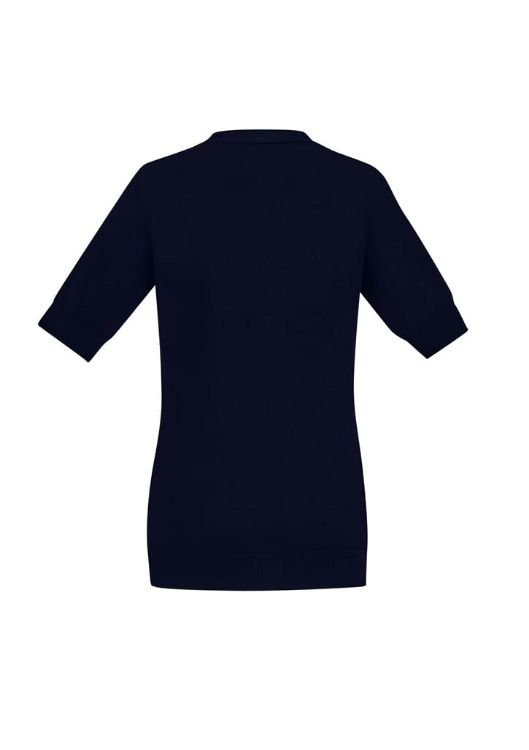 Picture of Zip Front Womens Short Sleeve Knit Cardigan