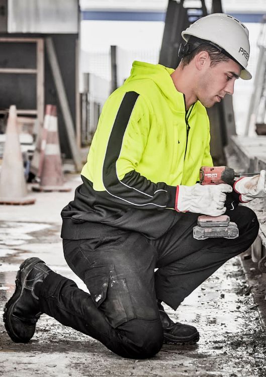 Picture of Unisex Hi Vis Full Zip Hoodie