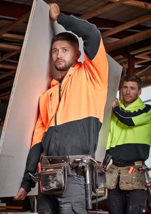 Picture of Unisex Hi Vis Full Zip Hoodie