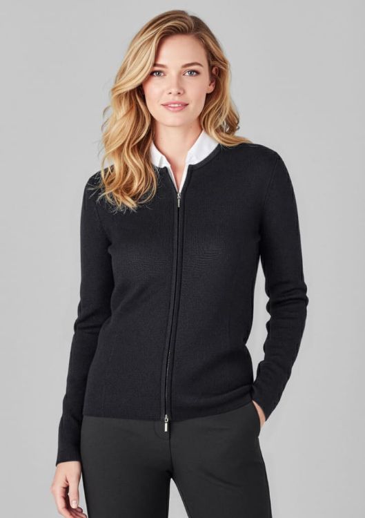 Picture of 2-Way Womens Zip Cardigan
