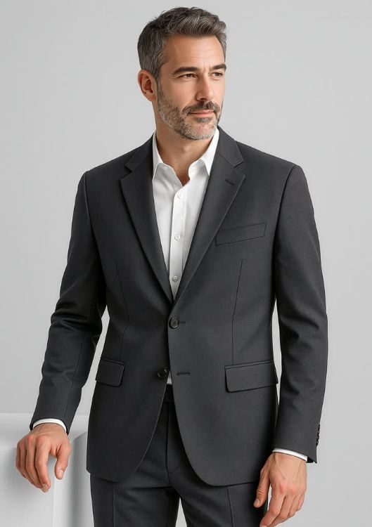 Picture of Comfort Wool Stretch Mens 2 Button Classic Jacket