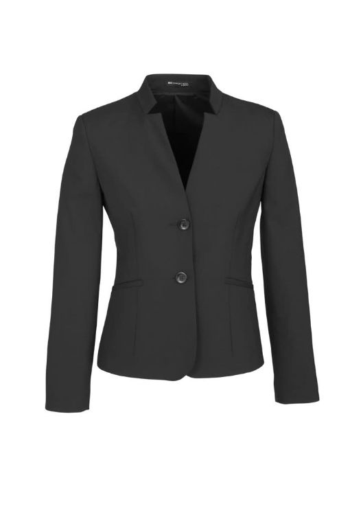 Picture of Comfort Wool Stretch Womens Short Jacket with Reverse Lapel