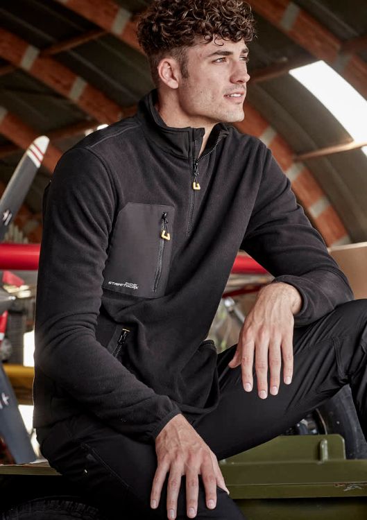 Picture of Unisex Streetworx Lightweight 1/4 Zip Polar Fleece