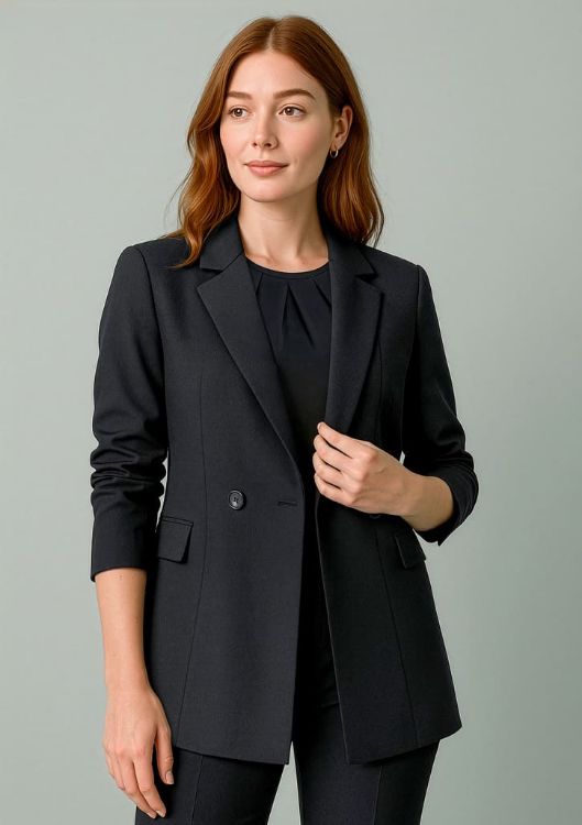 Picture of Renew Womens Double Breasted Longline Jacket