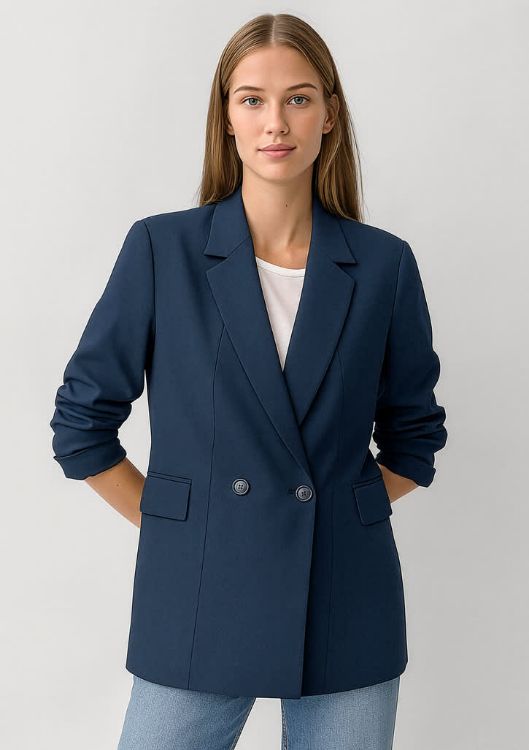 Picture of Renew Womens Double Breasted Longline Jacket