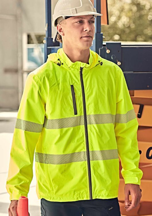 Picture of Unisex Super Light Segmented Tape Packable Rain Jacket