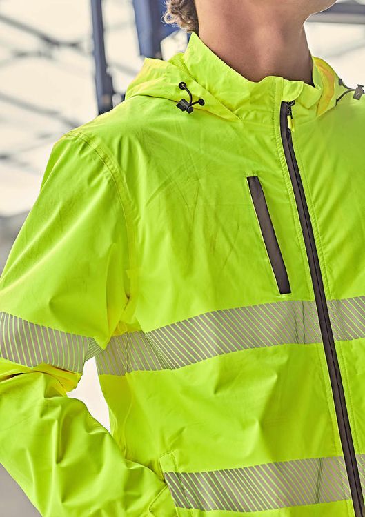 Picture of Unisex Super Light Segmented Tape Packable Rain Jacket