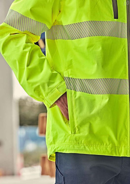 Picture of Unisex Super Light Segmented Tape Packable Rain Jacket