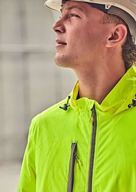 Picture of Unisex Super Light Segmented Tape Packable Rain Jacket