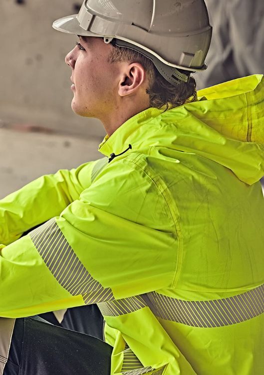 Picture of Unisex Super Light Segmented Tape Packable Rain Jacket