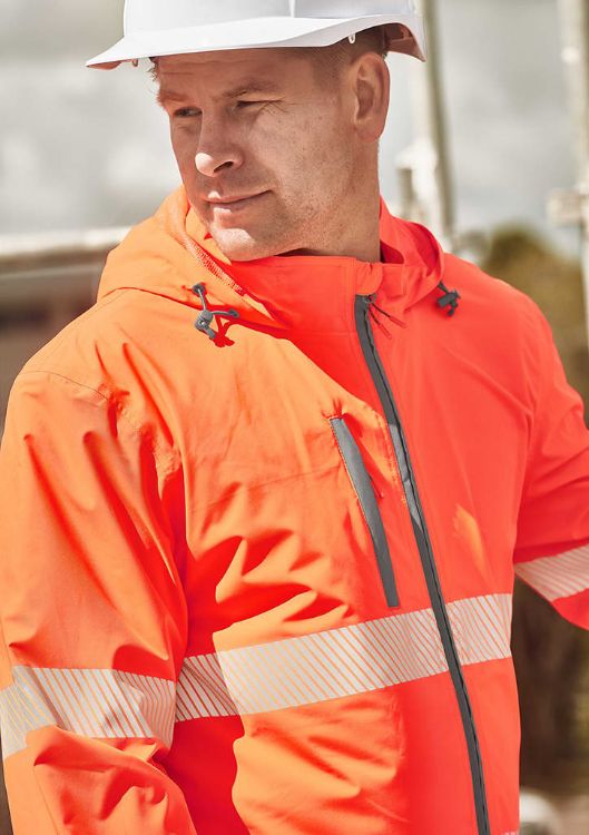 Picture of Unisex Super Light Segmented Tape Packable Rain Jacket