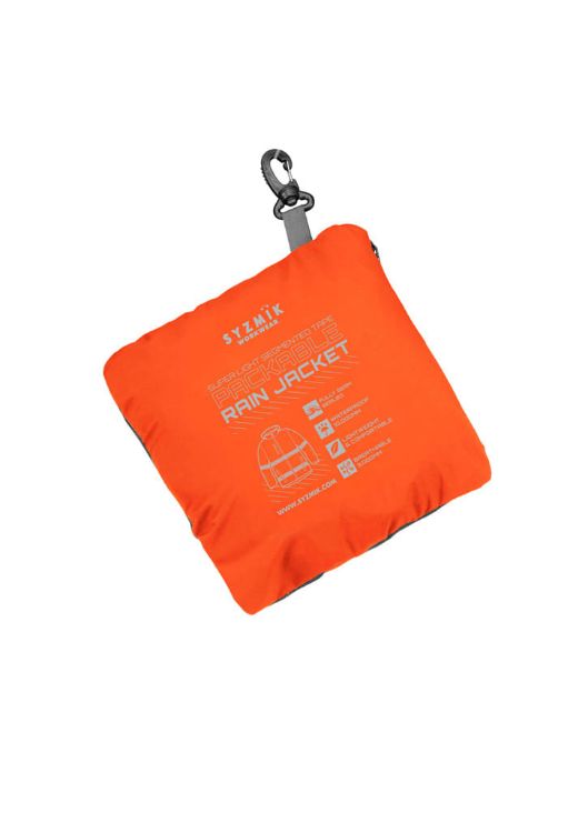 Picture of Unisex Super Light Segmented Tape Packable Rain Jacket