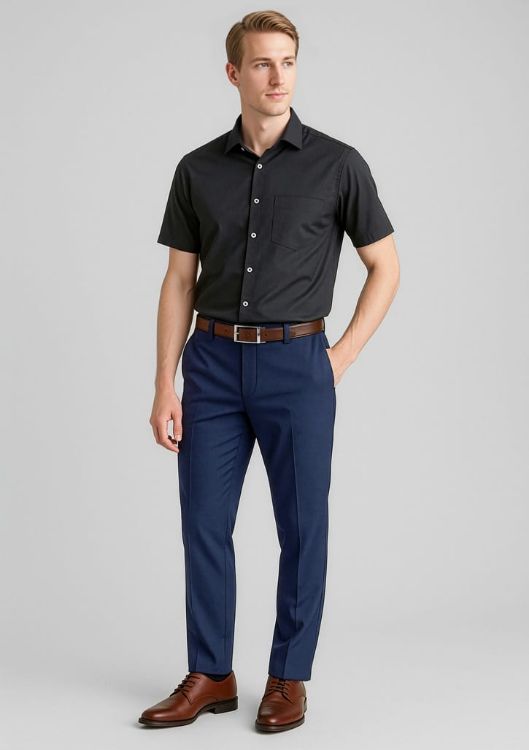 Picture of Comfort Wool Stretch Mens Slimline Pant