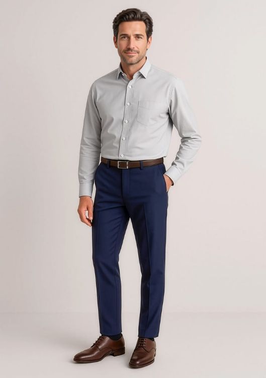 Picture of Siena Mens Slim Fit Flat Front Pant (Stout)