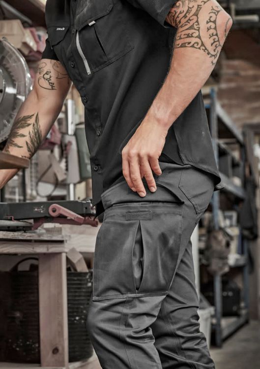 Picture of Mens Essential Basic Stretch Cargo Pant