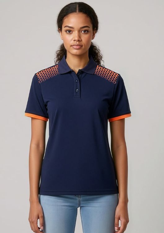 Picture of Galaxy Womens Short Sleeve Polo